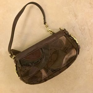 Brown Coach Wristlet